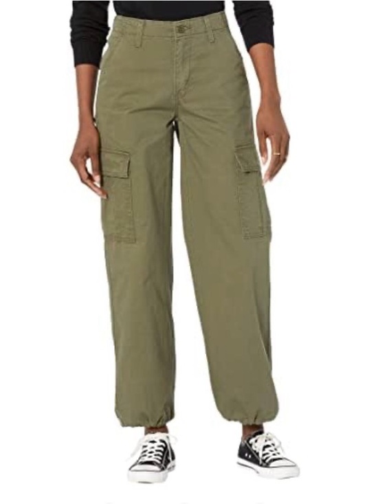 Levi's Pants - Levi’s ‘94 Baggy Olive Green Cargo Jogger Pants Size 27